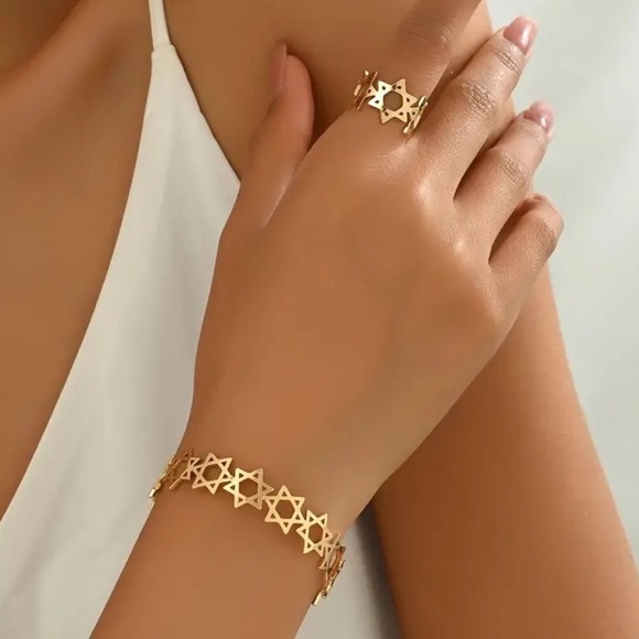 Jewelry - ✨✨✨Star Of David Bracelet & Ring Set✨✨✨